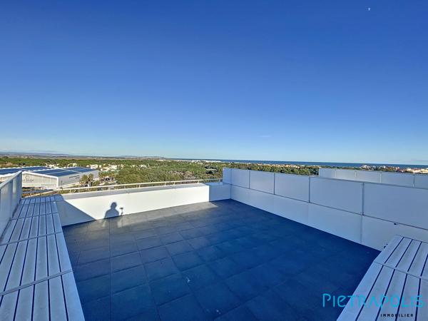 CAP D'AGDE - Résidence ICONIC : T3, terrasse, rooftop, garage et parking
