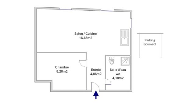 Quartier des Écrivains – Studio avec parking inclus