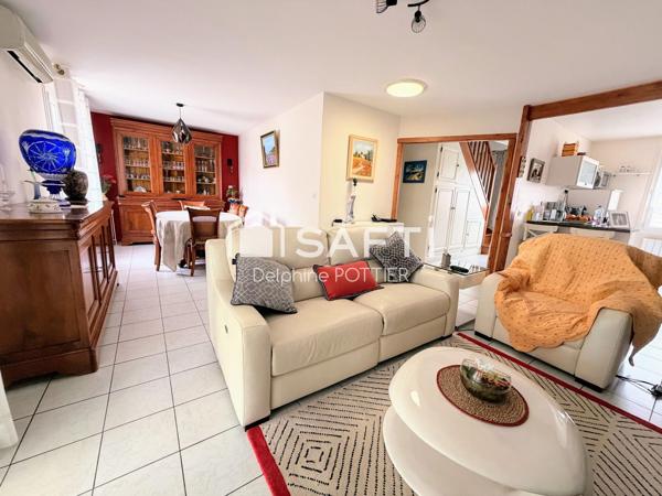 Maison 117m2, 3 chambres, dressings, piscine couverte