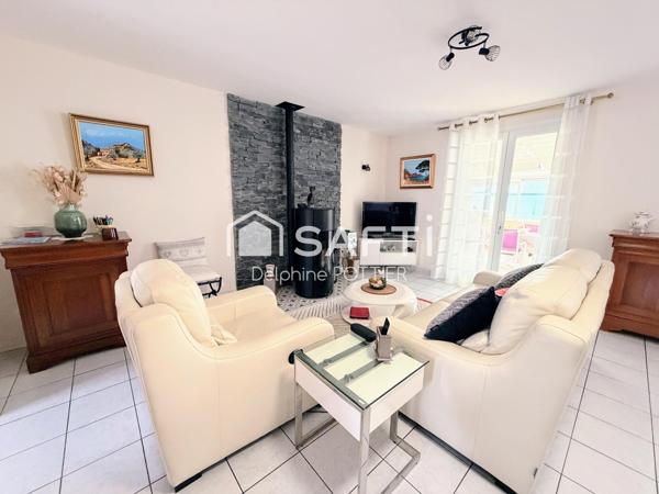 Maison 117m2, 3 chambres, dressings, piscine couverte