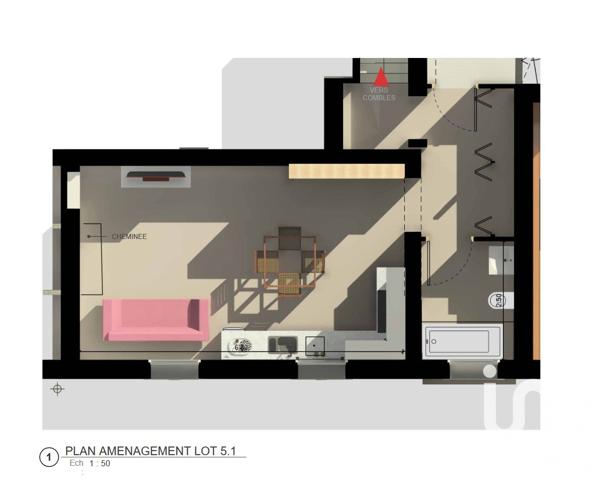 Appartement 4 pièces de 84 m² à Moulins-lès-Metz (57160)