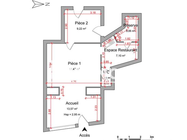 Location Local commercial 3 pièces 56 m² - 1 RUE DE TREMEAC Nantes 44100