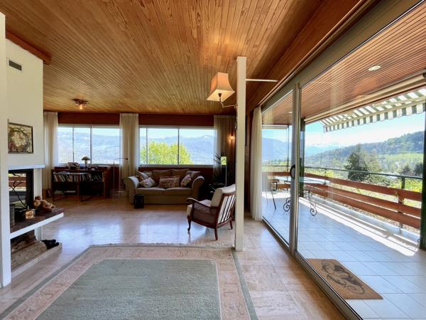 Barberaz (73000) Cadre de vie unique pour cette maison d’architecte avec vue panoramique exceptionnelle - à 5 mn de Chambéry