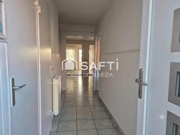 Maison T4 avec jardin, garage et cheminée
