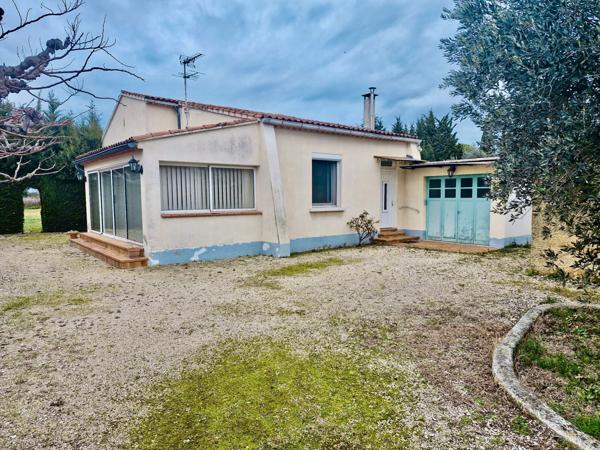 Courthézon (84350) Maison plain pied avec grand terrain