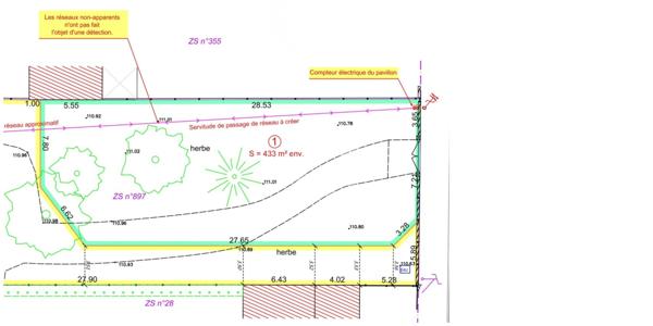 Terrain  à contruire situé à Checy, surface 450m²