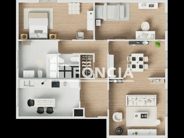 À vendre Appartement 4 pièces 88 m² - Orléans 45000