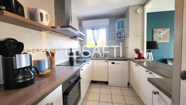 Grand T3 lumineux + balcon + parking