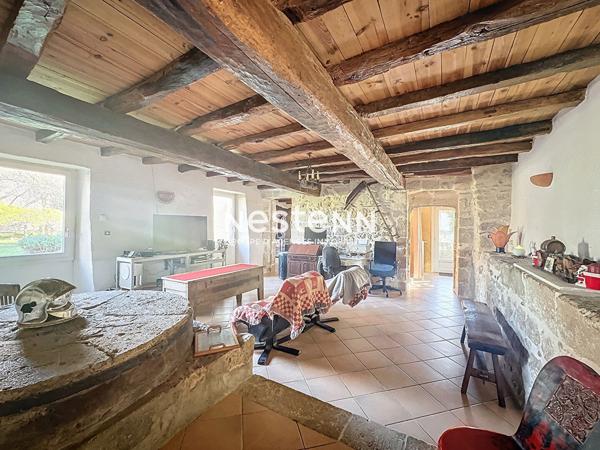 Maison en pierre Roquelaure à vendre 7 pièces jardin arboré et piscine