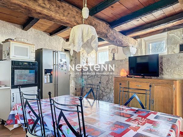 Maison en pierre Roquelaure à vendre 7 pièces jardin arboré et piscine