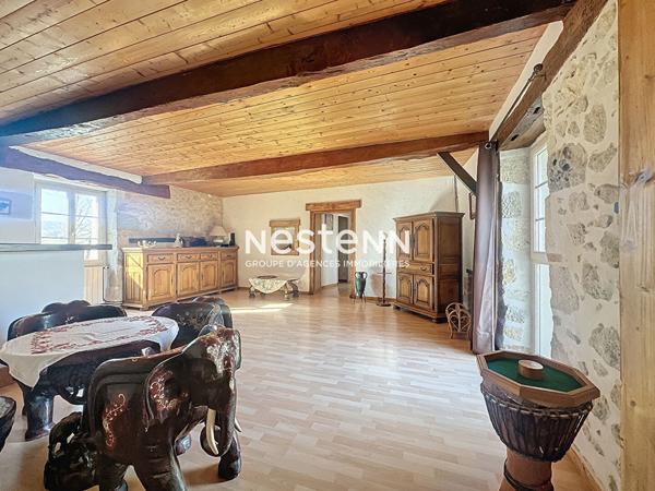 Maison en pierre Roquelaure à vendre 7 pièces jardin arboré et piscine