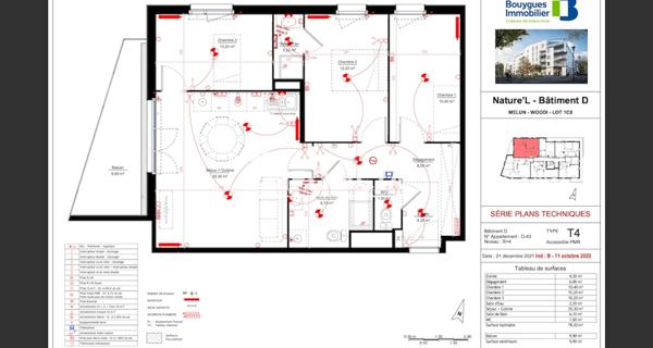 Location Appartement 4 pièces 78.2 m² - Melun 77000