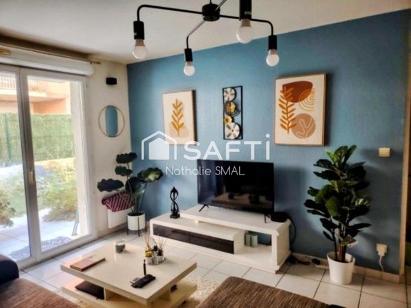 45 M2 en RDC - 1 chambre - Jardin de 60 M2 - Terrasse - Parking