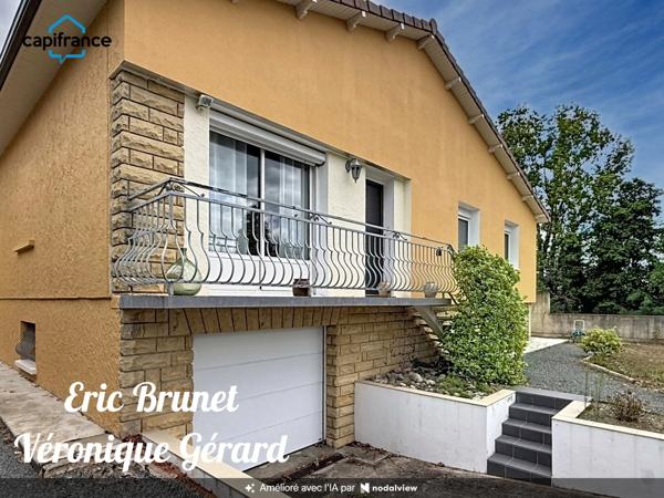 EN EXCLUSIVITE à PRIGONRIEUX Maison de 116 M² 4 chambres, Sous-Sol et Garages.