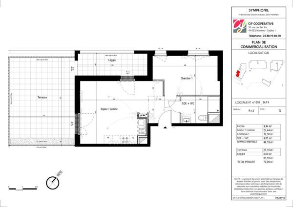 Appartement à louer à Saint-Herblain (44800)