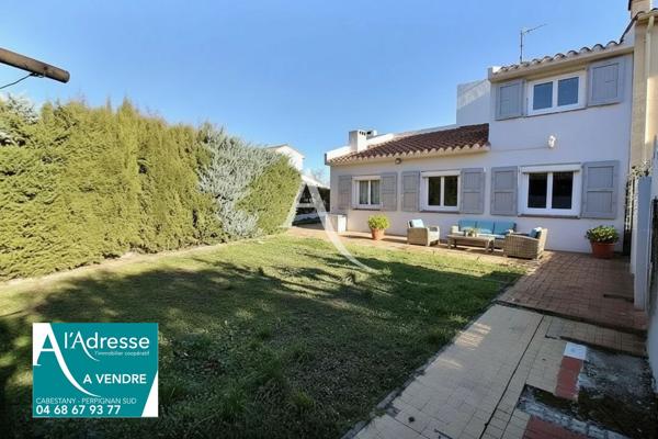 CABESTANY - VILLA 3 FACES DE TYPE F6/7 AU CENTRE SUR TERRAIN PISCINABLE.