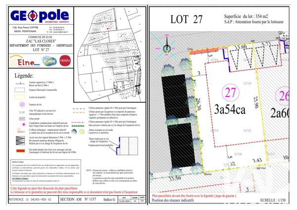 Terrain à vendre 354 m² Elne