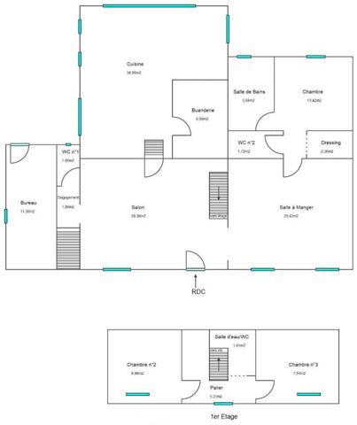 Maison Coup de Coeur ? Lézigné? 3 Chambres