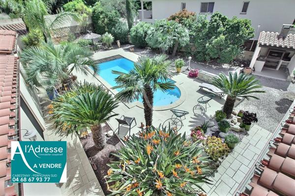 CABESTANY Villa 200 m² avec T2 indépendant, piscine et terrain arboré