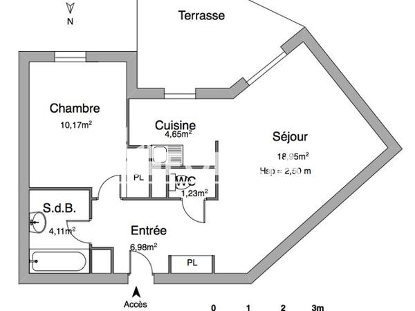 Location Appartement 2 pièces 46.09 m² - 24-26 RUE DE SOLIGNAC Limoges 87000