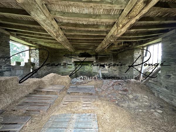 Saint-Germain d'elle, maison à finir de rénover avec trois chambres, dépendances et 2 hectares de terrain !!!