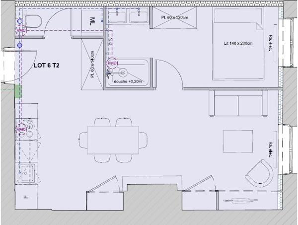 Appartement
         2 pièces
        - 38 m² 169 000 € *