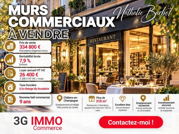 Vente murs / Local Commercial à Châlons-en-Champagne (51000)