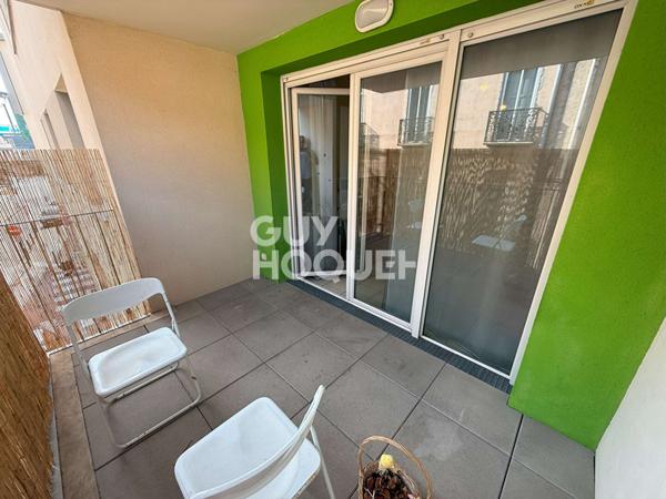 EXCLUSIVITE - à vendre à PERPIGNAN (66000) quartier gare - Appartement F2 de 37,73 m² - vendu Loué - avec terrasse et parking