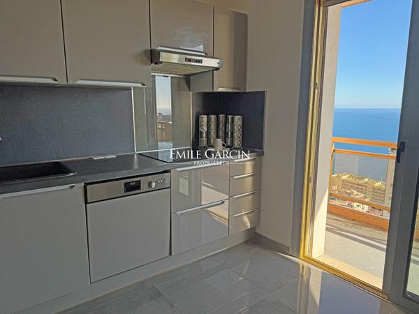 A vendre, Côte d'Azur Beausoleil, Appartement rooftop vue mer