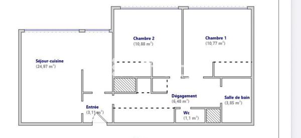 Appartement
         3 pièces
        - 61 m² 364 000 € *
