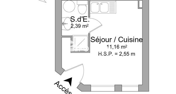 À vendre Studio 13.55 m² - Vanves 92170
