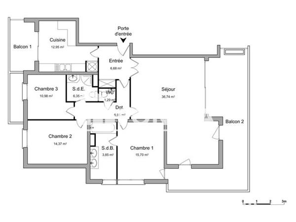 Location Appartement 5 pièces 115.86 m² - 70 AVENUE ROBERT SCHUMAN Mulhouse 68100