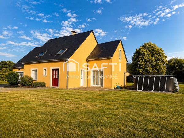 Belle maison familiale avec un grand terrain et prestation de confort dans un environnement privilégié
