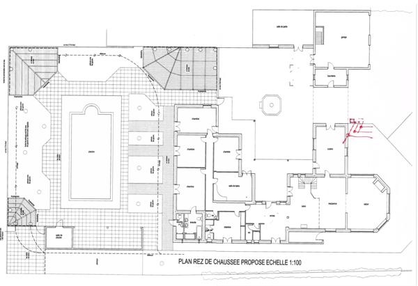 Maison familiale de 6 ch avec grand terrain et piscine