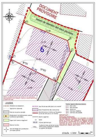 Terrain constructible et viabilisé 383m² proche RIA