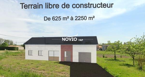 Terrain constructible à Naintré