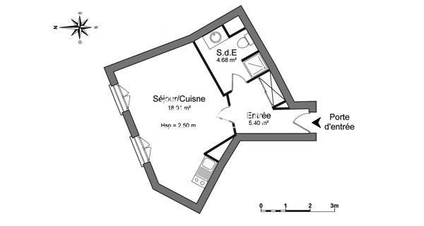 Location Studio 28.99 m² - Rueil-malmaison 92500
