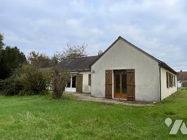 CELLETTES (41120) Maison de plain-pied 90 m² - jardin arboré