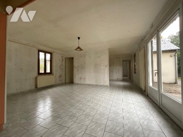 CELLETTES (41120) Maison de plain-pied 90 m² - jardin arboré