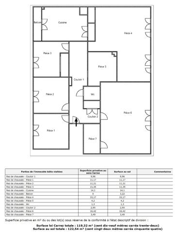 Local Commercial 7 pièces - 119 m²