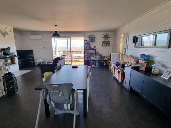 plein pied avec terrasse, terrain et vue campagne