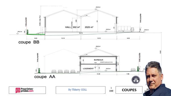 MURS COMMERCIAUX ou INDUSTRIEL ENTREPOT - CHAVANOZ - 578 m2