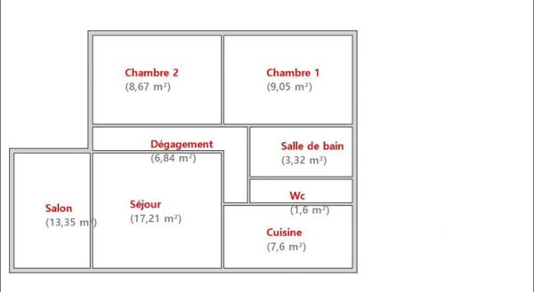 Appartement à vendre 3 pièces 68 m² Avignon