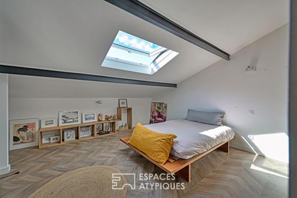 Loft familial dans un ancien chai réhabilité avec piscine