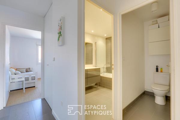 Entre ville et océan, appartement lumineux avec terrasse à Saint-Charles