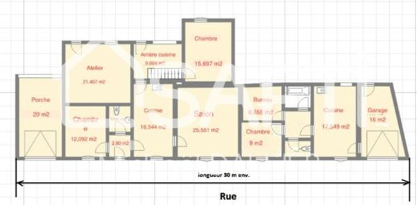 Longère 6 piéces 127m2