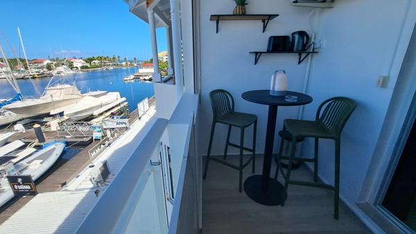 Studio raffiné avec vue imprenable sur le port de Saint-François