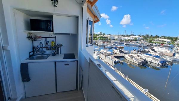 Studio raffiné avec vue imprenable sur le port de Saint-François