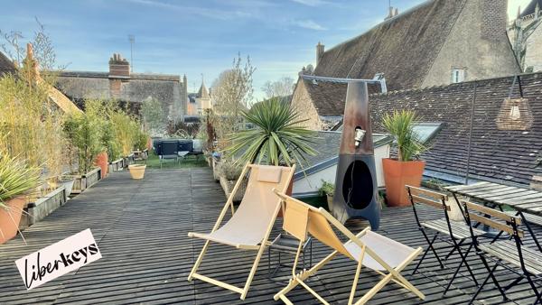 A une heure de Paris, Vendôme appartement de 200 m² avec  terrasse privative de 140 m²