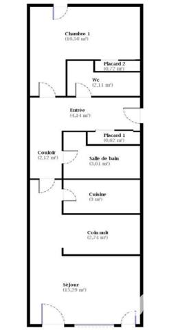 Appartement à vendre 2 pièces 45 m² Bagnères-de-Bigorre